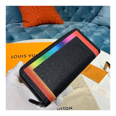 louis vuitton wallet rainbow